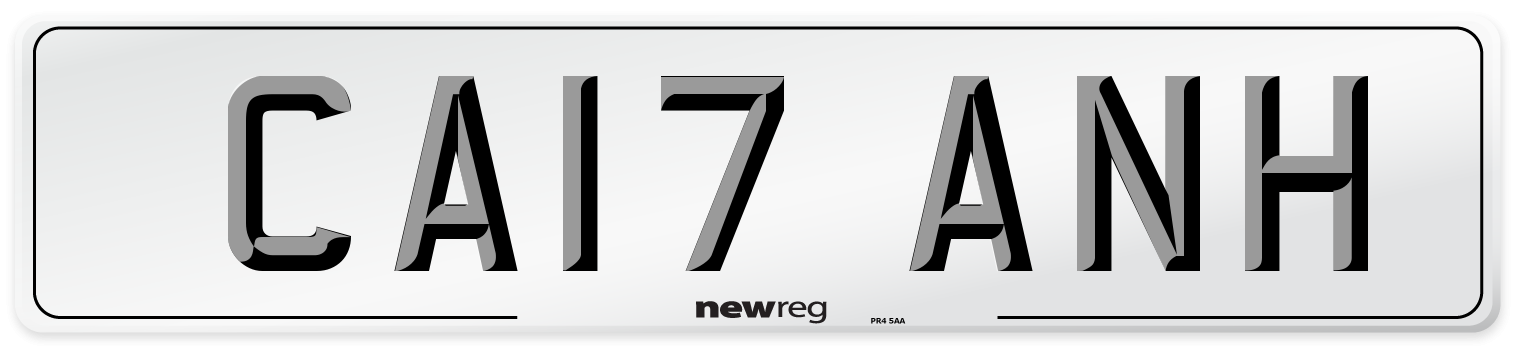 CA17 ANH Number Plate from New Reg